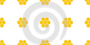Honeycomb seamless pattern. Honeycomb hive seamless background pattern. Bee hexagon texture. Stock vector
