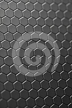 Honeycomb teflon black background