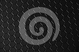 Honeycomb teflon black background