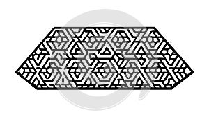 Honeycomb Triangle Geometric Pattern Vector, Abstract Modern Design, vector design Generative AI