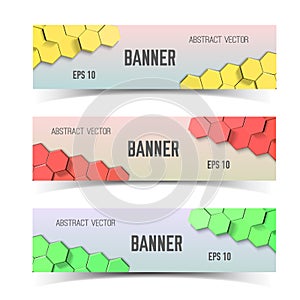 Honeycombs Banner Set