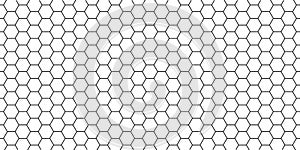 Honeycombs seamless pattern for digital wallpaper design. Modern background