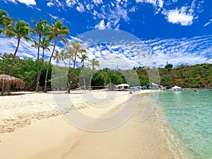 Honeymoon Beach on St. Thomas, USVI