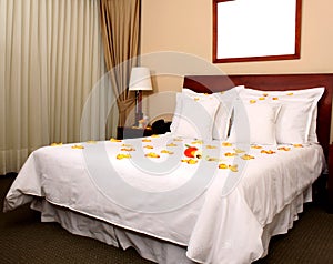 Honeymoon suite in a hotel