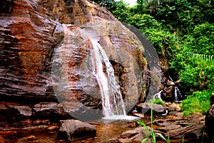 Honeymooners' Waterfall in Sri Lanka