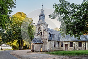 Honfleur, France. La Chapelle Notre-Dame-de-Grace on the Plateau of Grace, center of pilgrimage, place of tranquility.