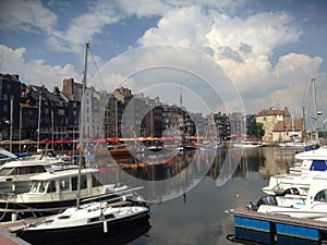 Honfleur Harbour in France