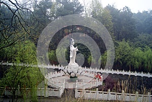 Hong Jiang, China: a Buddism godness Guanyin statue of Buddha photo