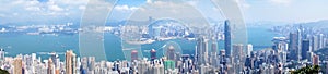 Hong Kong aerial view panorama photo