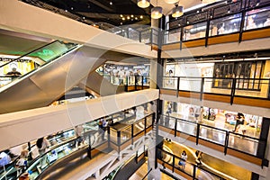 Shopping mall located in Mongkok district photo