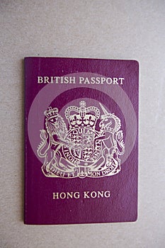 Hong Kong British National Overseas BNO Passport