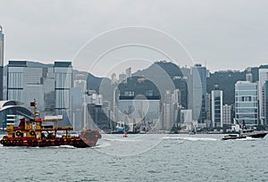 Hong Kong building is being rebuilt with smog cloud