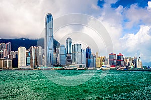 Hong Kong China City Skyline