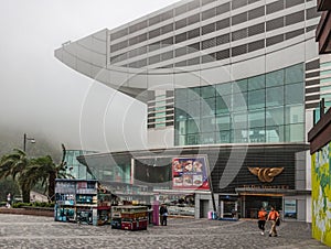 The Peak Tram station at top of Victoria mountain, Hong Kong China