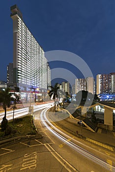 Hong Kong city at night