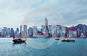 Hong Kong Cityscape and Victoria Harbor