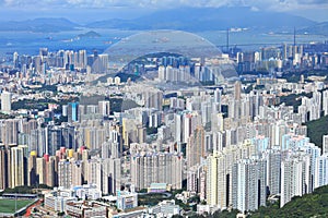 Hong Kong crowded building