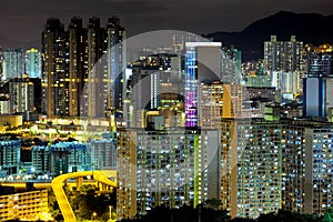 Hong kong crowded building