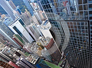 Hong Kong crowded buildings