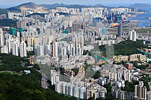 Hong Kong crowded city