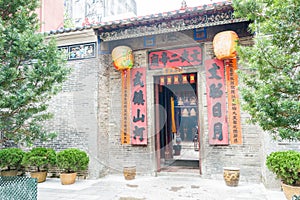 Man Mo Temple. a famous historic site in Tai Po, Hong Kong. photo