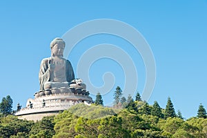 Tian Tan Buddha. a famous Tourist spot in Ngong Ping, Hong Kong. photo