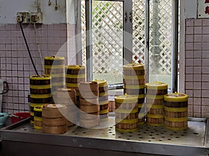 Hong Kong Dim Sum Tai Mo Shan Duen Kee Chinese Restaurant Yum Cha Tea Party Fresh Hot Steaming Bamboo Basket