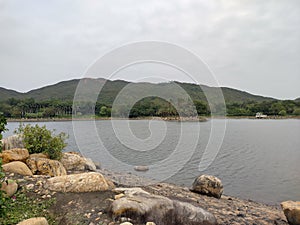 Hong Kong Disneyland inspiration lake beautiful park view for wedding photography