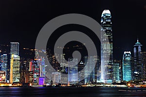 Hong Kong downtown City Night Scenes