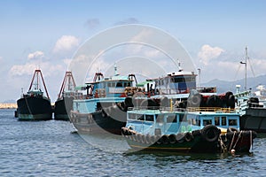 Hong Kong fishing boats