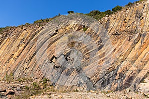 Hong Kong Geographical Park natural hexagonal column photo