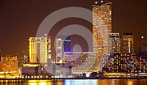 Hong kong harbor skylines