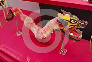 Hong Kong History Museum Old Fishing Village Retro Toy Dragon Puppet Paper Props Expandable Foldable Structure Toys