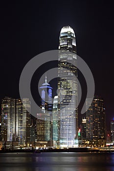 Hong Kong International Finance Center At Night