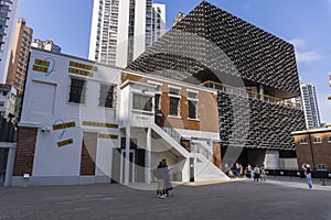 Hong Kong - January 18 2020 : Tai Kwun and Tai Kwun Contemporary Art Museum in Central