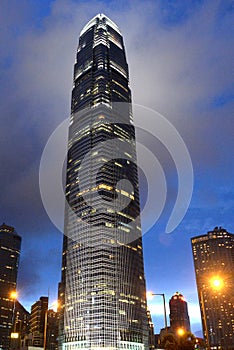 HONG KONG - Jule 01. 2014: International Finance Center. International Finance Center IFC is a skyscraper, Hong Kong Central