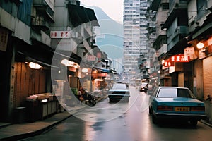 Hong kong kowloon 1990 nostagia cinematic street view