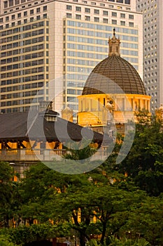 The Hong Kong legislature building