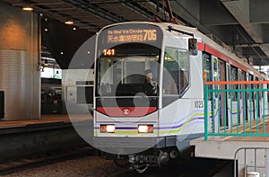 Hong Kong Light Rail Transit LRT train