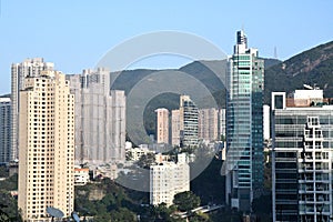 Hong Kong Mid Levels Residential Area