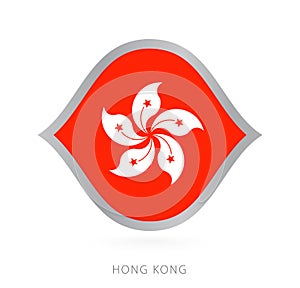 Hong Kong national team flag in style for international basketball competitions