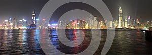 Hong Kong Night Panorama