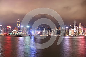 Hong Kong night view photo