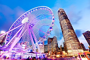 Hong Kong Observation Wheel at Night