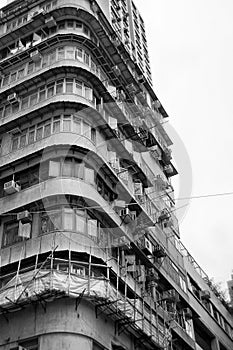 Hong Kong old apartement building photo