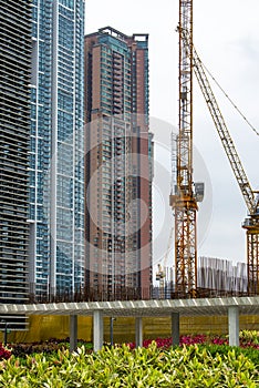 Hong Kong outdoor building construction site facilities