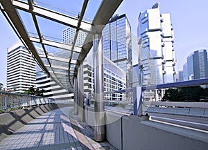 Hong Kong pedestrian walkway