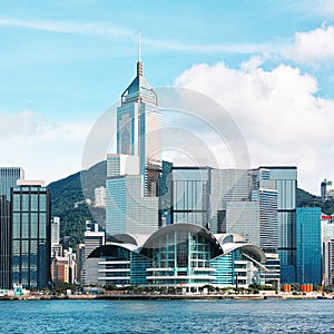 Hong Kong skyline at day