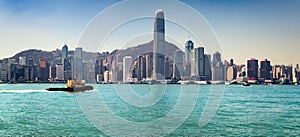 Hong Kong skyline. Panorama