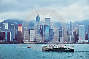 Hong Kong skyline and Victoria Harbor